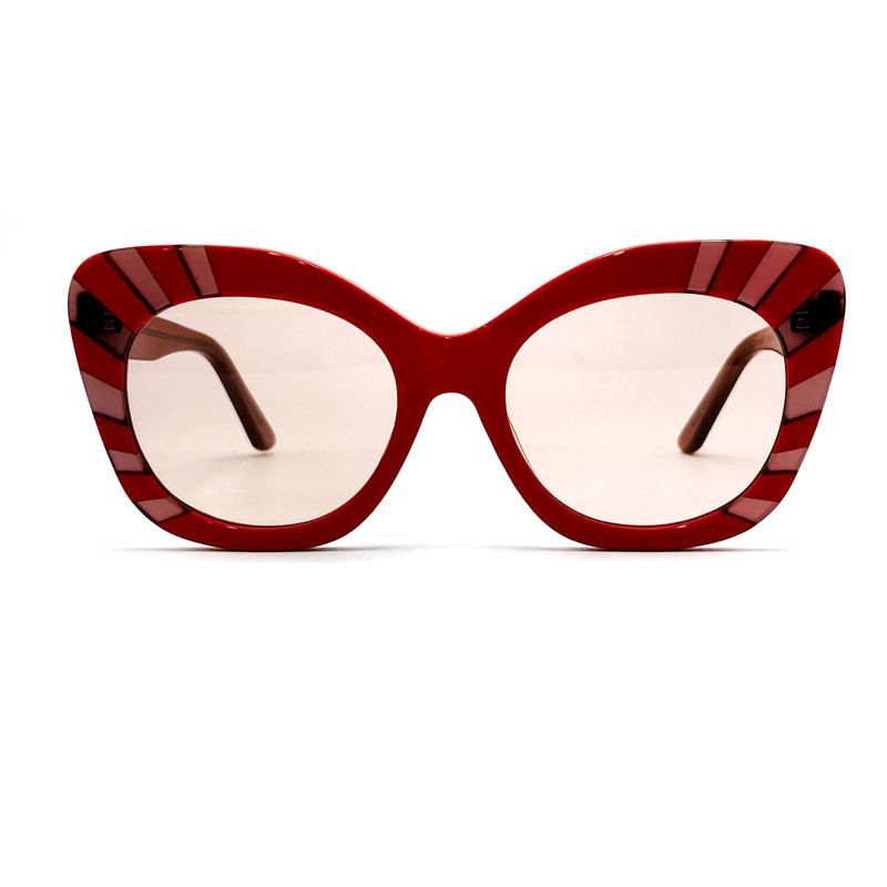 Vierkant oog Acetaat frame zonnebrillen voor vrouwen 100% UV-bescherming-model AS104,Zonnebrillen OEM Factory