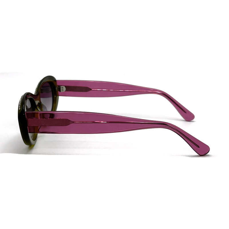 Acetaat plaat frame vrouwen klassieke vlinder zonnebrillen met Strass-AS119,ODM / OEM Factory