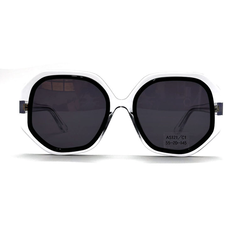 CR39 Unisex Acetaat Frame Zonnebrillen met 100% UV-bescherming-model AS121, OEM / Customized Factory