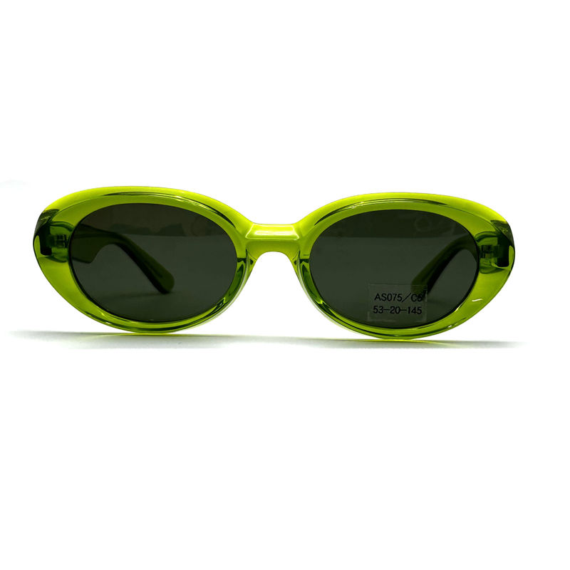 Acetaat frame zonnebrillen Modieus ovale oogvorm en klassiek frame Style-model AS075,Zonnebrillen Manufactory OEM/ODM