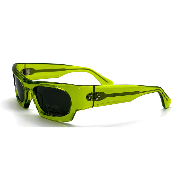 Unisex Classic Acetate Frame Zonnebrillen met UV-bescherming en CR 39 Lens-model AS124, Zonnebrillen op maat Fabriek C