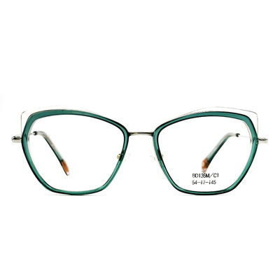 Goede prijs BD136M Op maat gemaakte vintage vierkant bril Acetaat metalen frames voor vrouwen online