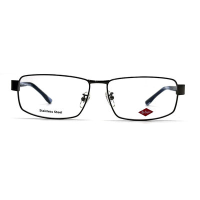Goede prijs FM7100 Rustvrij staal rechthoekig optisch metalen frame Unisex met 60 mm lensbreedte online