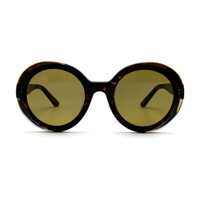 Goede prijs AS101 Ronde UV-beschermde zonnebrillen voor vrouwen van acetaat met CR 39-lenzen online